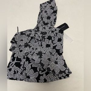 Zara off the shoulder corseted/fitted ladies one shoulder top